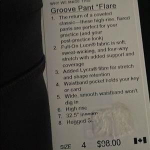Lululemon Groove pant
